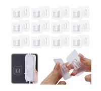 Crochets Muraux Adhésifs Transparent - 40 Paires - PVC de Haute Qualité - Rangement - Intérieur