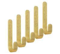 Crochets muraux autocollants en laiton, crochets robustes en cuivre, fixation murale sans perçage, porte-serviettes, patères, parfaits pour les portes, les armoires, les salles de bains, les cuisines,