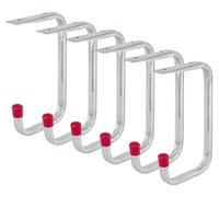 Crochets muraux, crochets de pont, crochets pour outils, crochets de garage, crochets de levage | Capacité de charge : 10 kg | Résistants aux intempéries | Lot de 6 pièces, dimensions : 150 x 88 x 50 