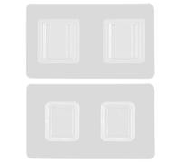 Crochets muraux double face - Crochet ventouse transparent robuste | Cintres à boucle sans couture, faciles à installer et amovibles pour salle de bain, cuisine | Organiseur de placard peu