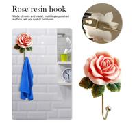 Crochets Muraux En Résine Rose, Orgganisateur Mural, Crochet Utilitaire En Fer Pour Suspendre Manteau, Chapeau, Clé, Serviette, Sac À Main