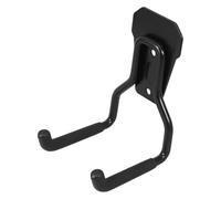 Crochets Muraux Robustes pour Garage, Rangement Vélo, Câble et Outils | Acier Inoxydable Noir, Pose sans Outil, Revêtement Antidérapant, pour Tuyau, Échelle, Atelier et Maison
