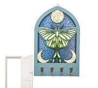 Crochets muraux, Support mural en bois robuste, résistant et compact, Patères champignon en bois artisanal, Pour Vestes Sacs à dos Ceintures Chaussures Entrée Chambre Foyer Maison Salle de bain Intéri