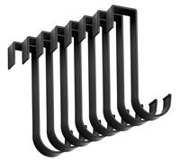 Crochets pour radiateurs ronds, lot de 8, crochets à serviettes en aluminium, en 3D, porte-serviettes, salle de bains, autocollants pour serviettes (8C)