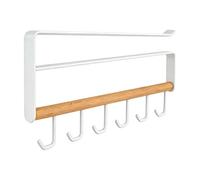 Crochets sous meuble pour tasses, 6 crochets sans perçage, multifonctionnels, support porte-tasses de cuisine, pour cravates, ceintures, écharpes, spatules, restaurant, maison, cuisine, café, armoire