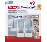 TESA tesa® Powerstrips® busqué Transparent Transparent, blanc 58811-0-0 Inhalt: 1 Pckg.