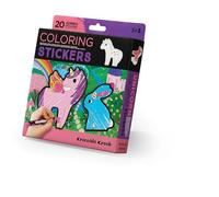 Set de 20 autocollants à colorier Licornes - Multicolore