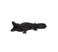 - Crocodile en résine - Noir