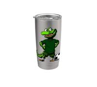 Crocodile Football Gobelet isotherme en acier inoxydable double paroi