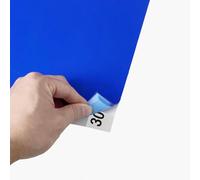 Croing Lot de 60 feuilles de tapis adhésifs pour salle blanche - 43,2 x 58,4 cm - Bleu - Pour enlever la saleté - Pour laboratoire, construction, chaussures d'hôpital