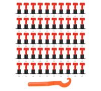 Croisillon de Nivellement Carrelage 50 Pièces pour Espacement 2-6mm Système de Nivellement Rapide pour Pose de Carrelage Mur et Sol Outil de Pose DIY Professionnel
