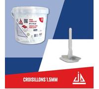 CROISILLONS AUTO NIVELANTS 1.5MM/250 PCES JDSYSTEME