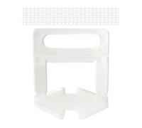 Croisillons auto-nivelants pour carrelage, Largeur de joint de 1 mm et hauteur de carreaux de 3 à 15 mm, 100 pièces, Système de nivellement carreaux, Aide à la pose, Outils carrelages, Entretoises