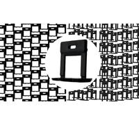 Croisillons Carrelage Autonivelant - 1mm 2mm 3mm - Toutes Quantités - Polyéthylène Haute Densité - Fabriqués en France (1000, 1mm)