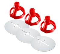 Croisillons carrelage autonivelant - Kit Système de Nivelage Carrelage | 200 Rondelles+200 Cadrans-Protection Anti-Friction-Compatible Croisillons Autonivelants-SHAFFER PRO