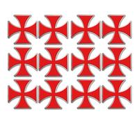 Croix Des Templiers - 12fois 5x5cm - Sticker/Autocollant