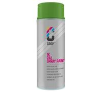 CROP Peinture en bombe RAL 6018 jaune-vert - Couverture élevée, Séchage rapide, 100% inaltérable - Auto, Moto & Bricolage - Haute brillance - 400ml