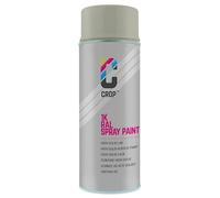 CROP Peinture en bombe RAL 7032 Gris galet - Couverture élevée, Séchage rapide, 100% inaltérable - Auto, Moto & Bricolage - Brillance soyeuse - 400ml