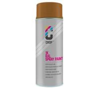 CROP Peinture en bombe RAL 8001 brun ocre - Couverture élevée, Séchage rapide, 100% inaltérable - Auto, Moto & Bricolage - Haute brillance - 400ml