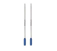 Cross 8511-2 Lot de 2 recharges standard originales pour stylos à bille, pointe moyenne, convient à la plupart des stylos à bille Cross, bleu