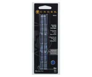 Cross 8920S Étui de 6 Cartouche pour Stylo à Plume Encre Bleu Lot de 6