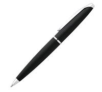 CROSS ATX - Stylo bille basalte avec attributs plaqués chrome / stylo rechargeable - Écrin classique et une recharge bille noire incluse
