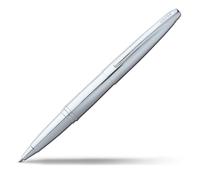 CROSS ATX - Stylo roller chrome avec attributs plaqués chrome / stylo convertible - Écrin classique et recharge roller noire incluse