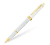 CROSS Bailey Light AT0745-10 Stylo à bille rechargeable à encre gel résine avec rendez-vous dorés polis, pointe moyenne, comprend un coffret cadeau haut de gamme et une cartouche d'encre gel noire, 1