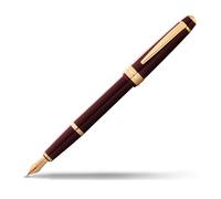 Cross Bailey Light Stylo-plume XF avec coffret cadeau Rouge Laque avec ferrures dorées