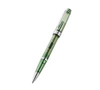 Cross Bailey Light Translucent 8562-1 Stylo à bille (mine de stylo à bille noire, épaisseur de trait M, indélébile, modèle à capuchon, emballage cadeau de qualité supérieure) vert translucide/chromé
