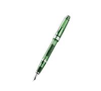 Cross Pens Stylo plume Bailey Light Translucent XF inox, cartouche noire 8921 Vert translucide/chromé
