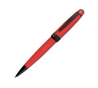 CROSS Bailey Stylo à bille avec mécanisme rotatif Encre noire Largeur de trait moyenne Boîte cadeau Rouge mat Vernis rouge