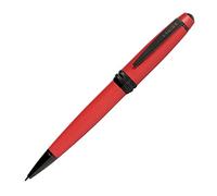 CROSS Bailey Stylo à bille avec mécanisme rotatif Encre noire Largeur de trait moyenne Boîte cadeau Rouge mat Vernis rouge