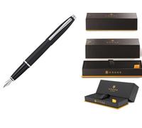 Cross Calais Matte Black Fountain Pen with Stainless Steel Medium Nib