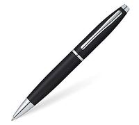 Cross Calais Stylo à bille, mécanisme rotatif, épaisseur de trait M, couleur d'écriture : noir) noir mat, 1 pièce (1 pièce)