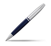 Cross Calais Stylo bille Chrome/laque bleue