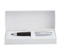 Cross Calais Stylo Bille Noir Et Chrome