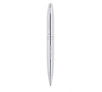 Cross Calais Stylo Bille Personnalisé Corps Métal Finition Chrome Bicolore Rétractable Encre Noire Coffret Cadeau Luxe Inclus