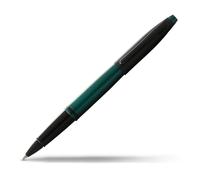 Cross Calais Stylo roller (capuchon noir mat, couleur de l'encre : noir, avec boîte cadeau) vert mat, 1 pièce (1 paquet)