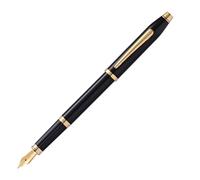 Cross Century II 419 - 1 MF - Stylo plume avec diamant en or 23 K, couleur noir
