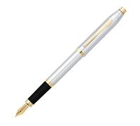 CROSS Century II Medalist - Stylo plume rechargeable - Avec atrributs plaqués or 23 carats - Pointe moyenne - Écrin classique et deux cartouches incluses