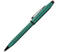 Cross Century II Stylo à bille avec finition laquée verte translucide polie Noir