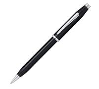 CROSS Century II Stylo à bille noir laqué chromé