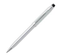 Cross Century II - Stylo bille chrome poli avec attributs chrome - Mécanisme poussant / repoussant - Pointe moyenne - Écrin classique et recharge incluse