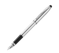 CROSS Century II - Stylo plume avec attributs chrome polis - Finition miroir - Pointe moyenne - Écrin classique et deux cartouches incluses