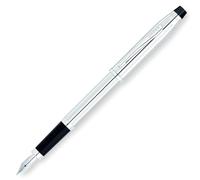 CROSS Century II - Stylo plume rechargeable - Pointe fine finie à la main - Chrome poli : Finition miroir - Écrin classique et deux cartouches incluses