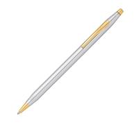 CROSS Classic Century Medalist - Stylo bille rechargeable - Pointe medium - Plaqué or 23 carats - Écrin classique et recharge incluse