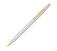CROSS Classic Century Medalist - Stylo bille rechargeable - Pointe medium - Plaqué or 23 carats - Écrin classique et recharge incluse