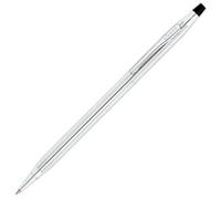 Cross Classic Century Stylo bille avec mécanisme rotatif, mine noire remplaçable, largeur de trait moyenne/chromé brillant