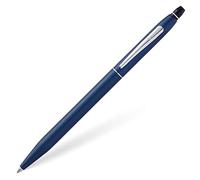Cross Click Bleu Nuit - Stylos à bille (Noir, Bleu, Chrome, Clip-on retractable ballpoint pen, Moyen, Rond, Métal)